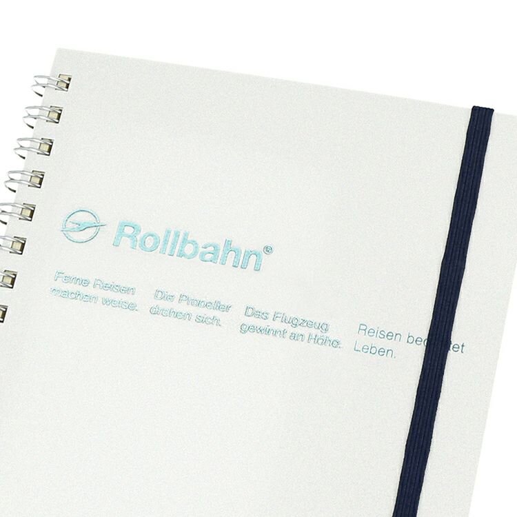 Rollbahn Notebook | Mini Pearl White