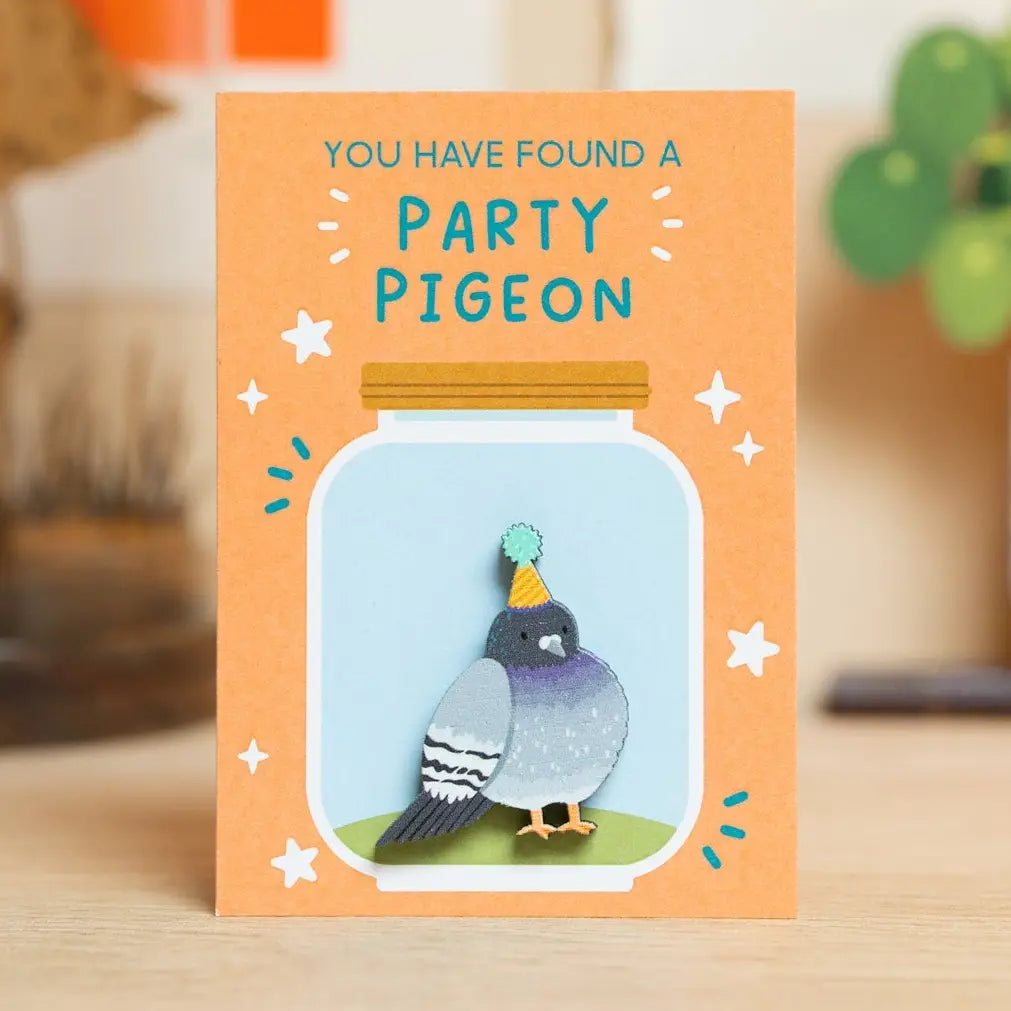 Wooden Pin | Party Pigeon