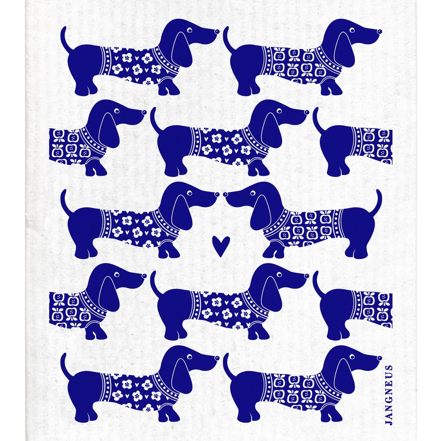 Swedish Dishcloth | Blue Dachshunds