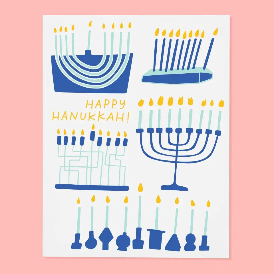 Menorahs | Hanukkah Card