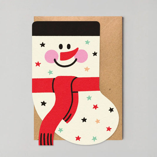 Snowman Stocking| Christmas Card