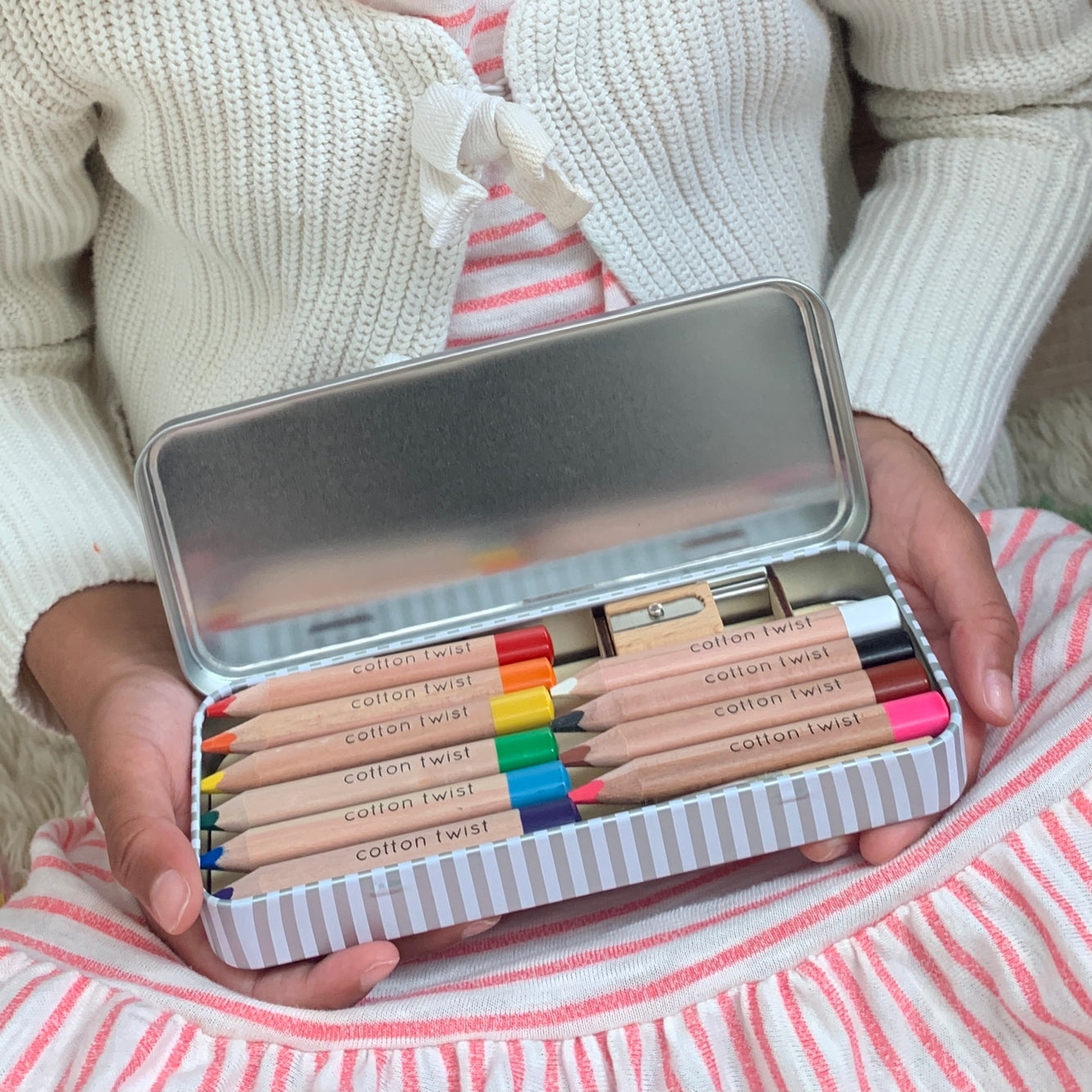 Jumbo Watercolour Pencils Tin - Warm Gift Shop