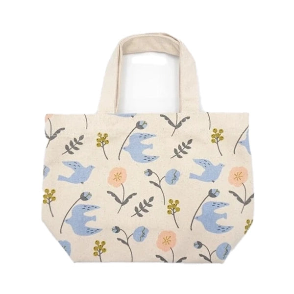 Mini Tote Bag | Blue Birds