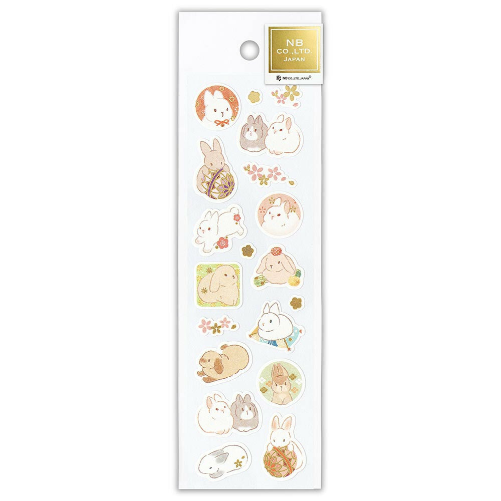 Sticker Sheet | Round Rabbits
