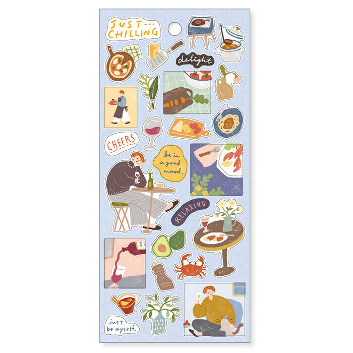 Sticker Sheet | Chilling Dinner Time