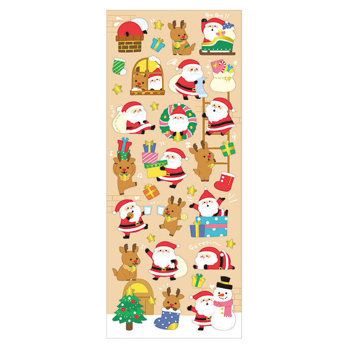 Sticker Sheet | Santa + Reindeer