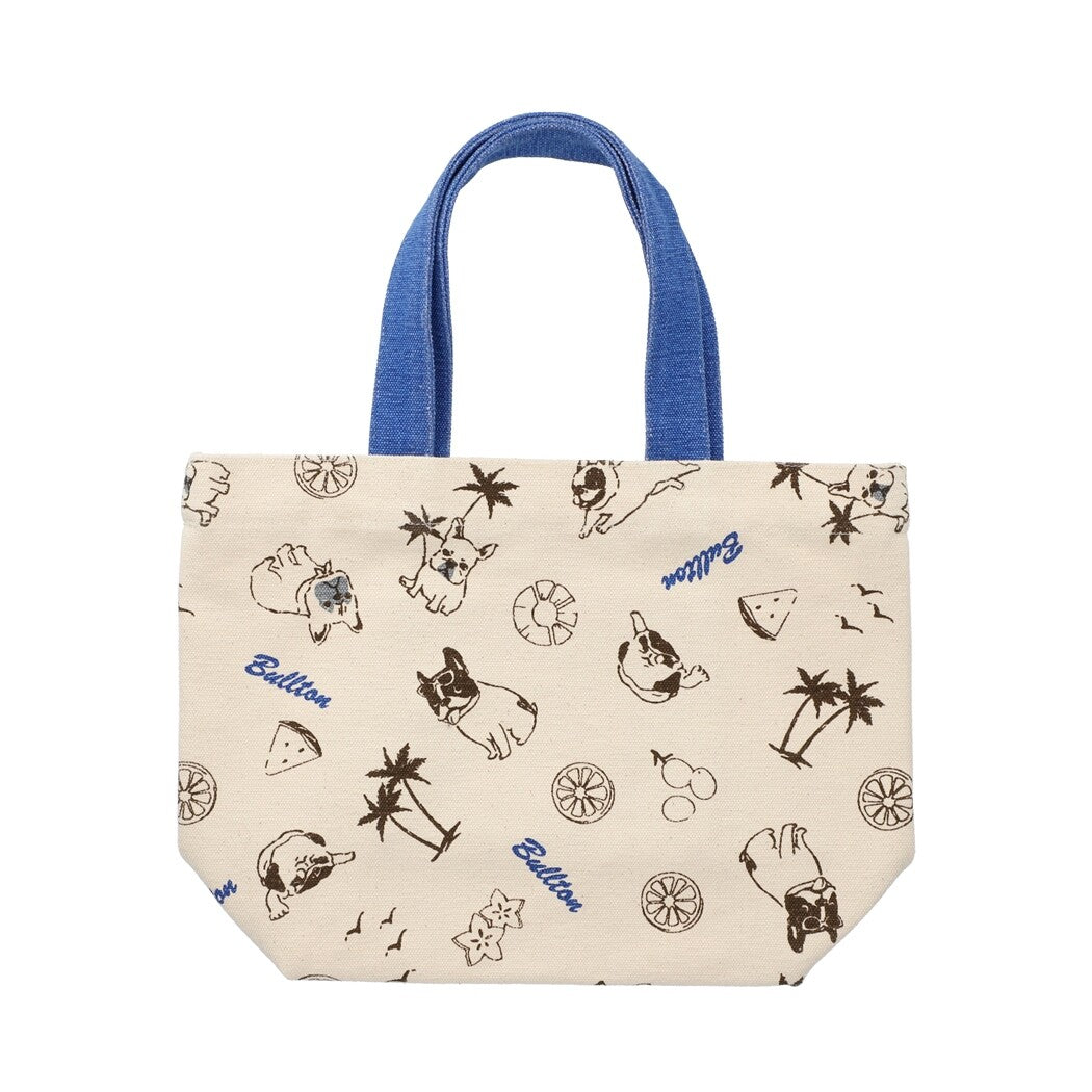 Mini Tote Bag | Frenchies at the Beach