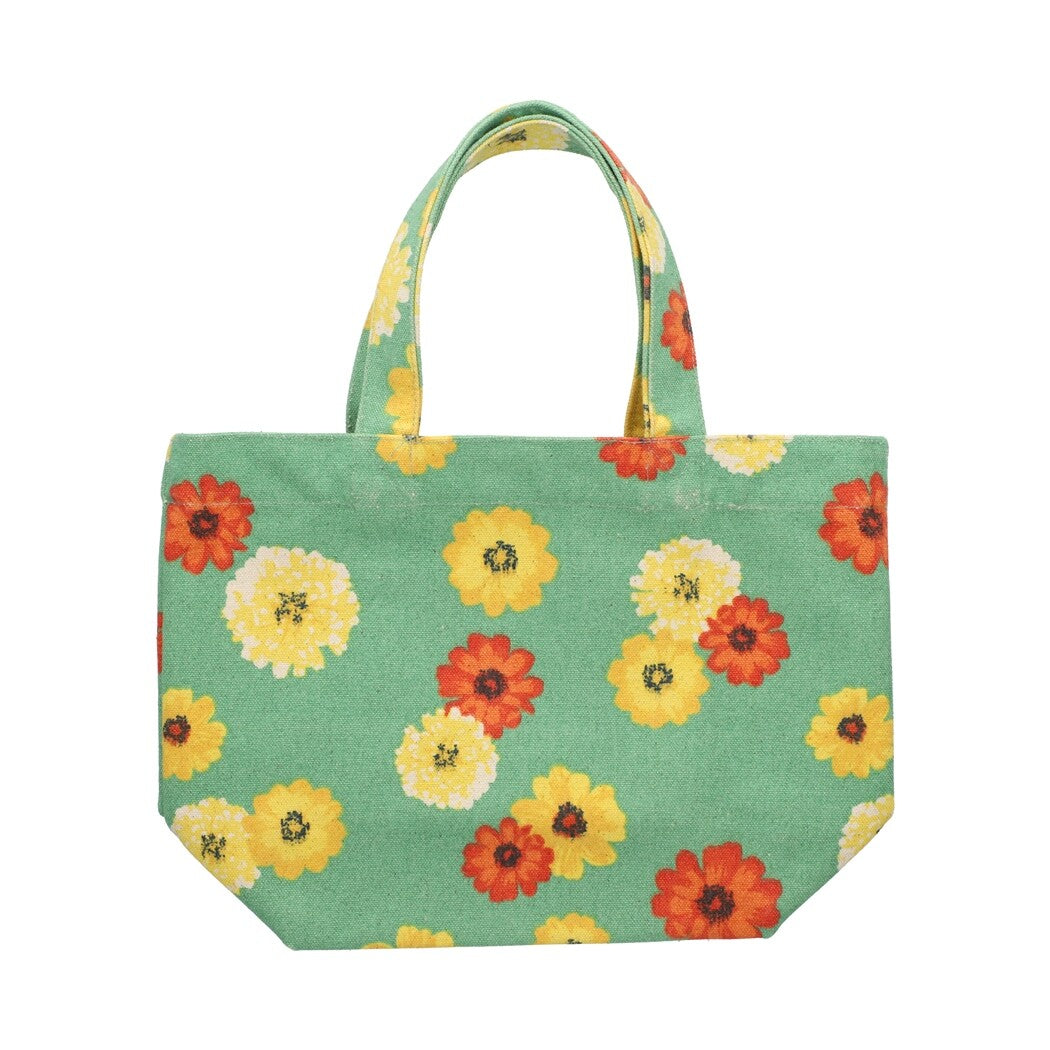Mini Tote Bag | Turquoise Floral