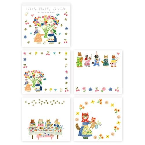 Memo Block | Fluffy Animals