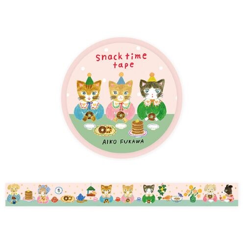 Washi Tape | Gold Foil Snacktime