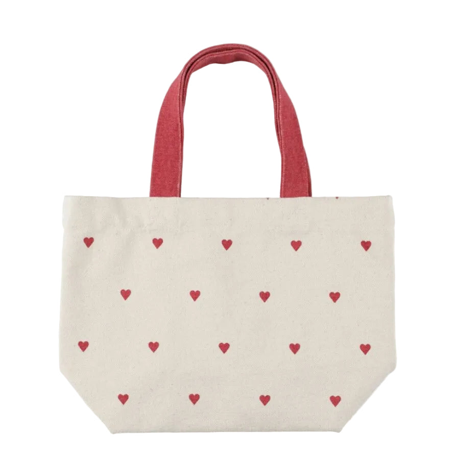 Mini Tote Bag | Tiny Hearts