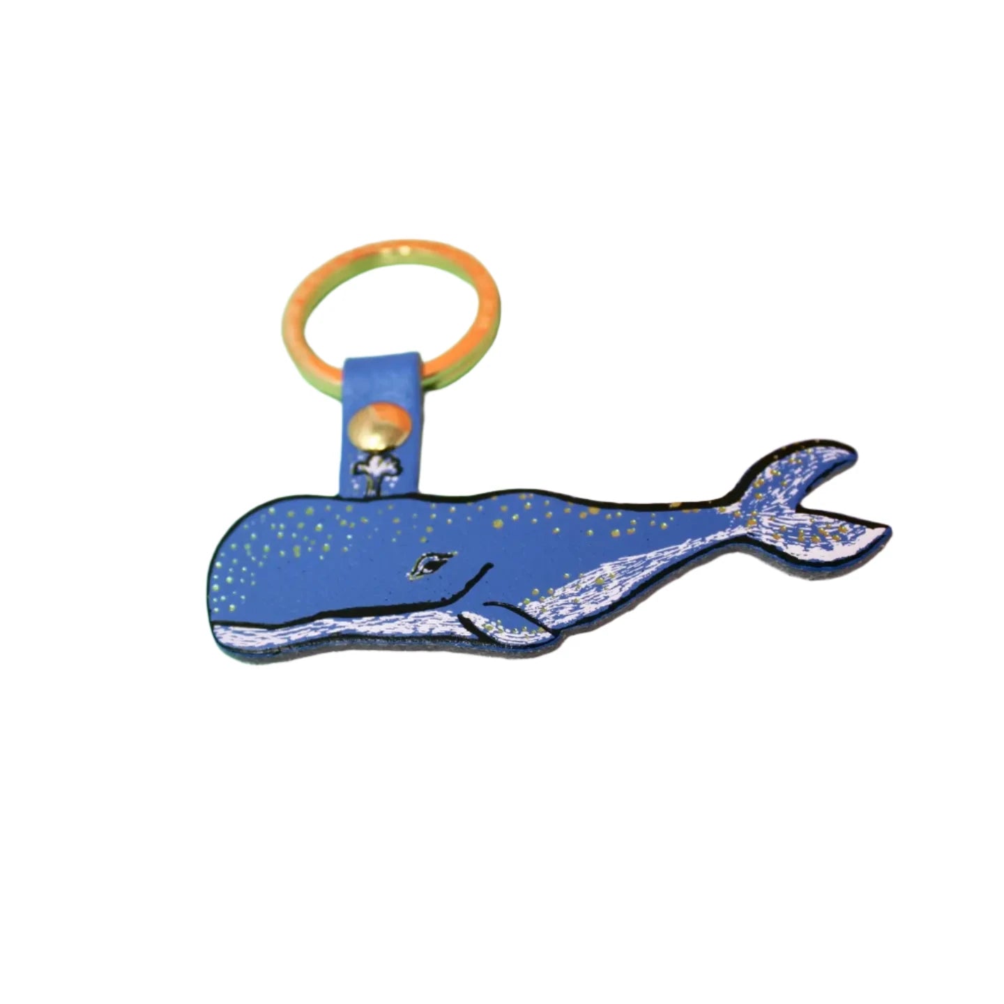 Humpback Whale Keychain | Cornflower Blue