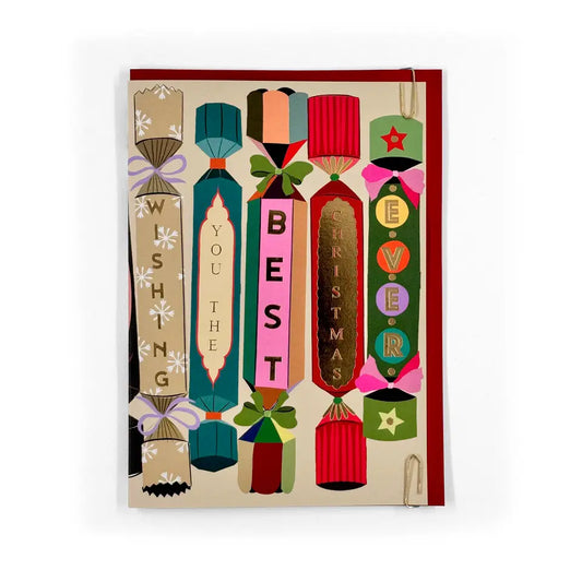 Foiled Crackers | Christmas Card