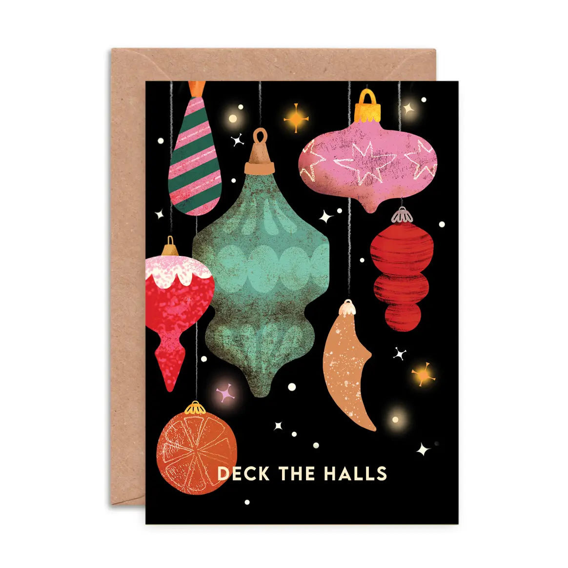 Deck the Halls Baubles | Christmas Card
