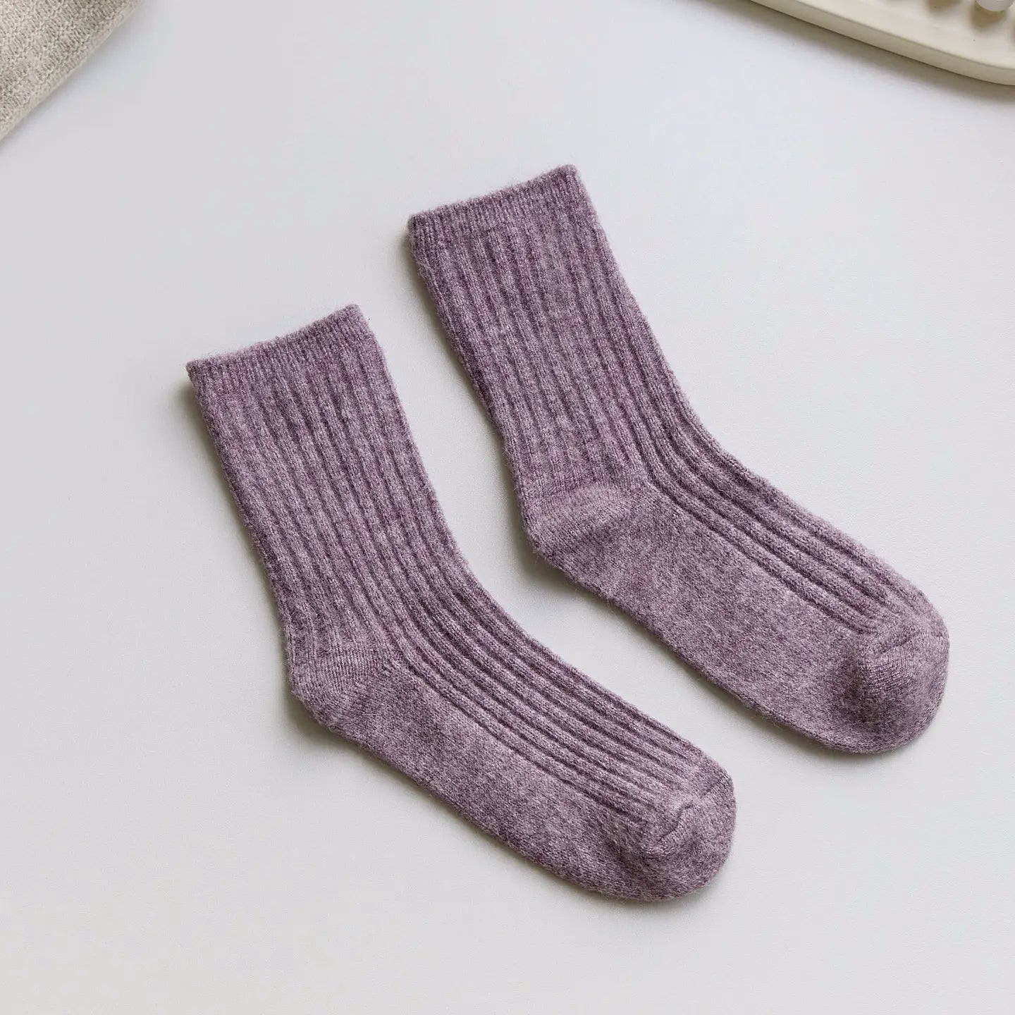 Classic Wool Socks | Snug Purple - Warm Gift Shop