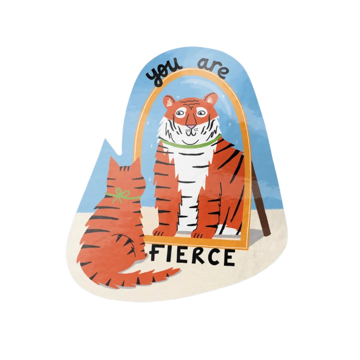 Fierce Tiger Sticker