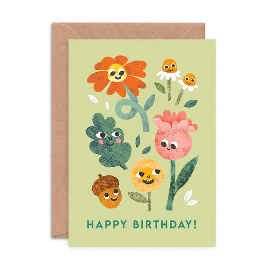 Flower Faces | Birthday Card