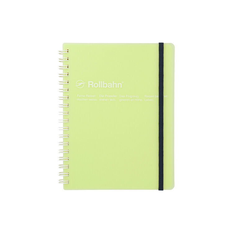 Rollbahn Notebook | Medium Clear Green
