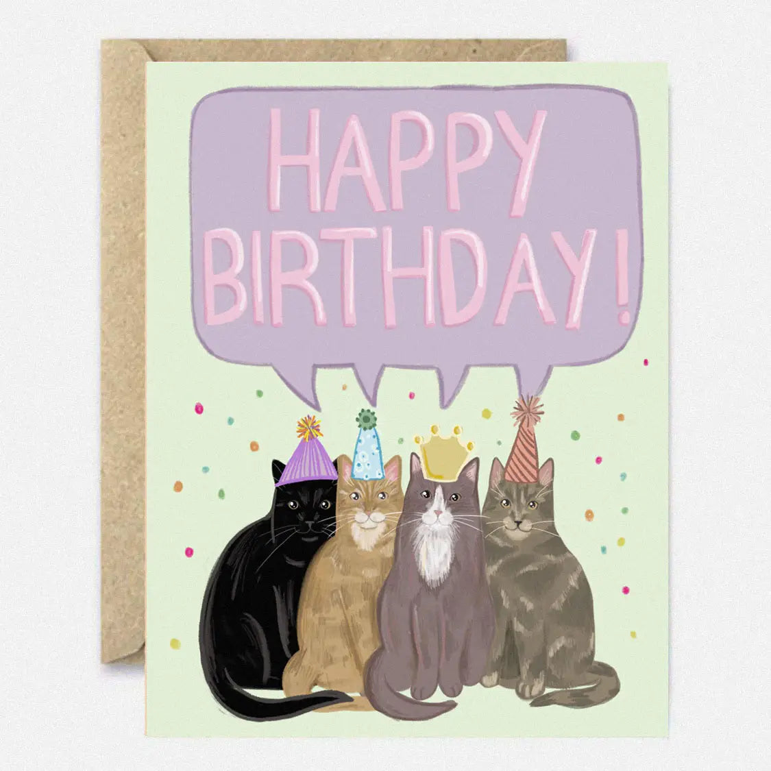 Four Cats | Birthday Card