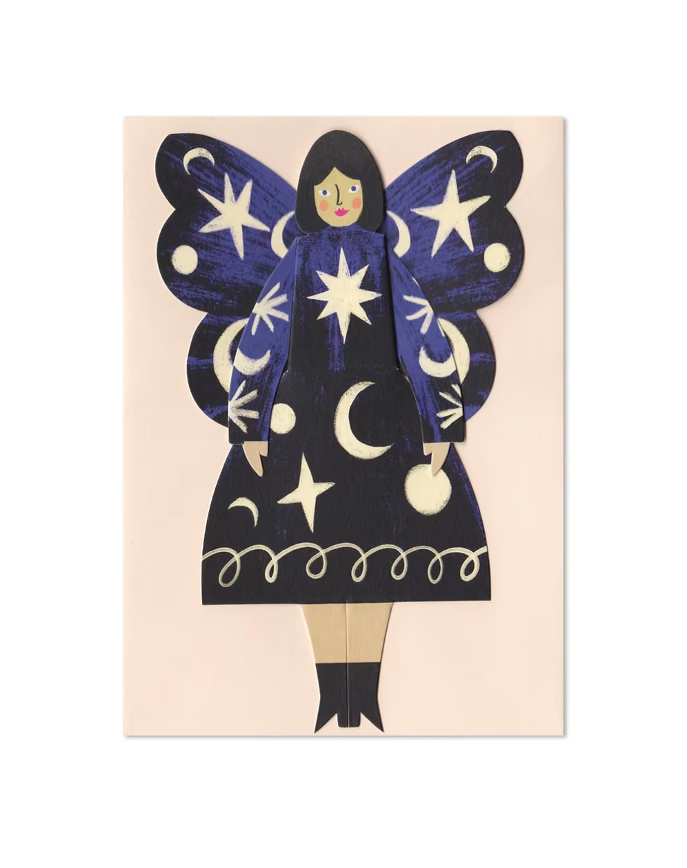 Butterfly Woman Cosmic | Blank Card