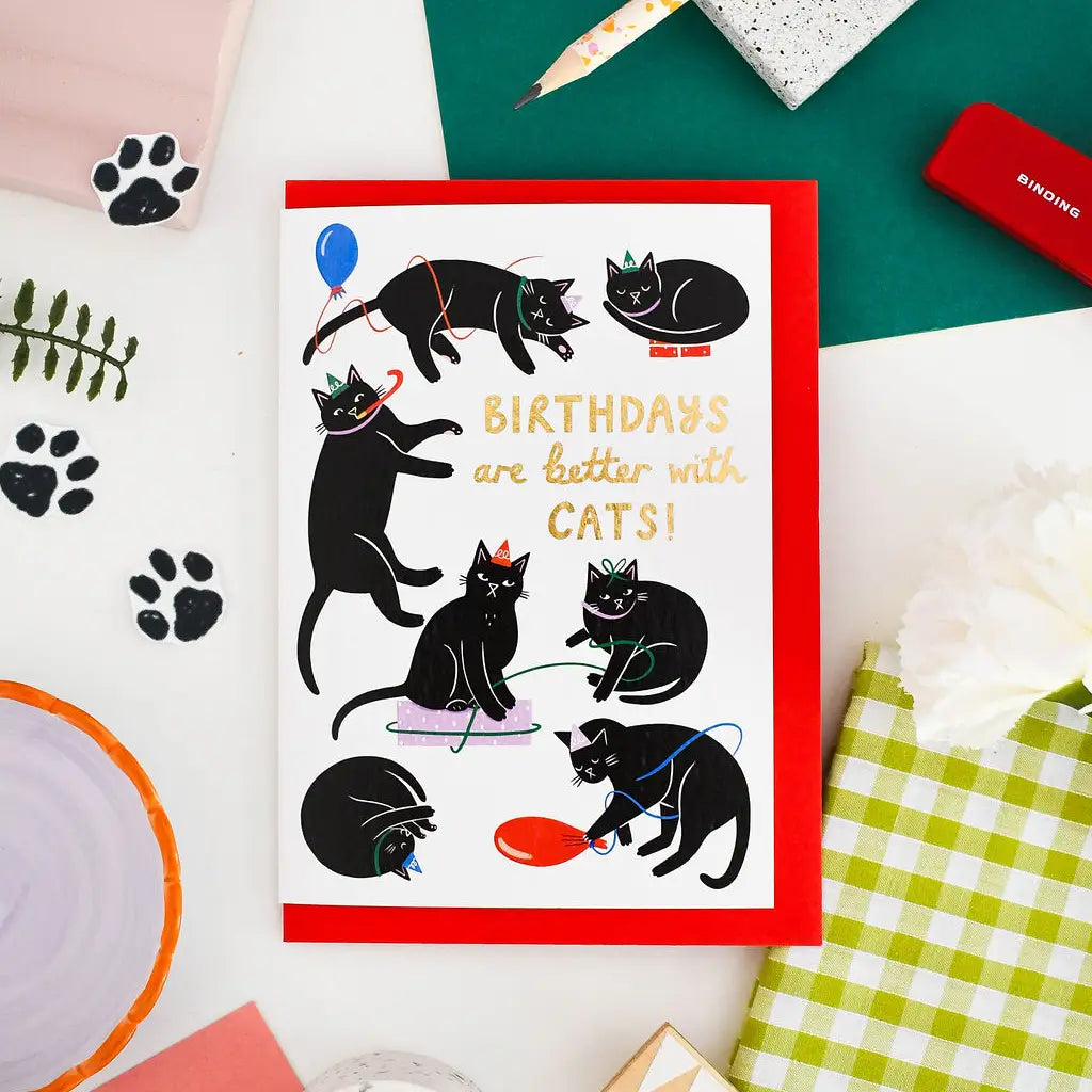 Better With Cats | Birthday Card