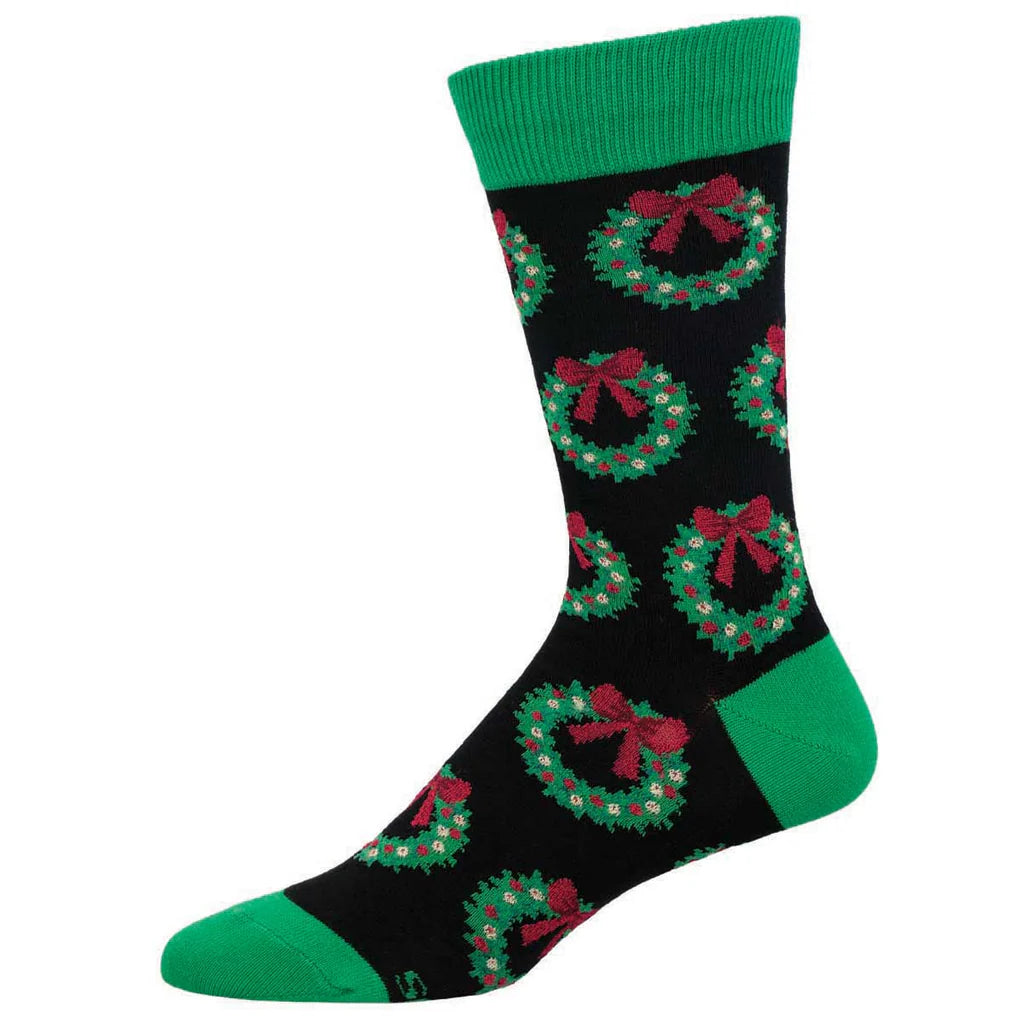 Men's Socks | Christmas Wreath