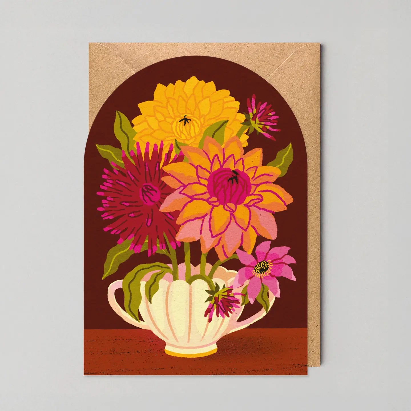 Dahlias | Blank Card - Warm Gift Shop