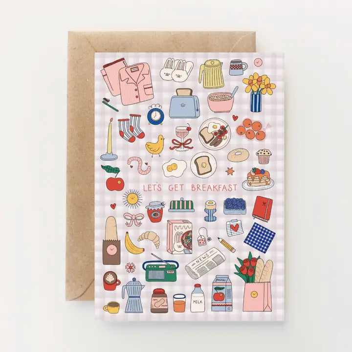 Let's Get Breakfast | Blank Card
