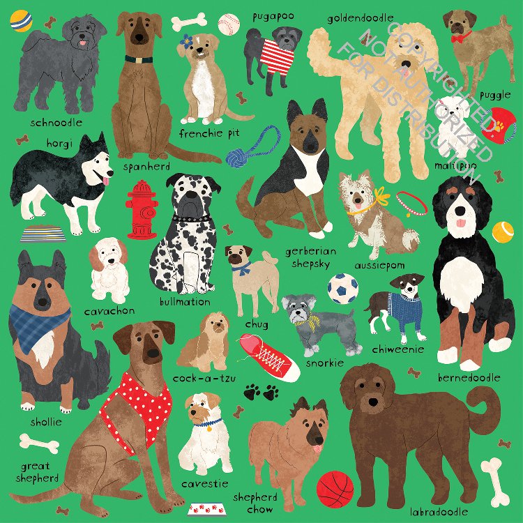Doodle Dogs 500 piece Puzzle