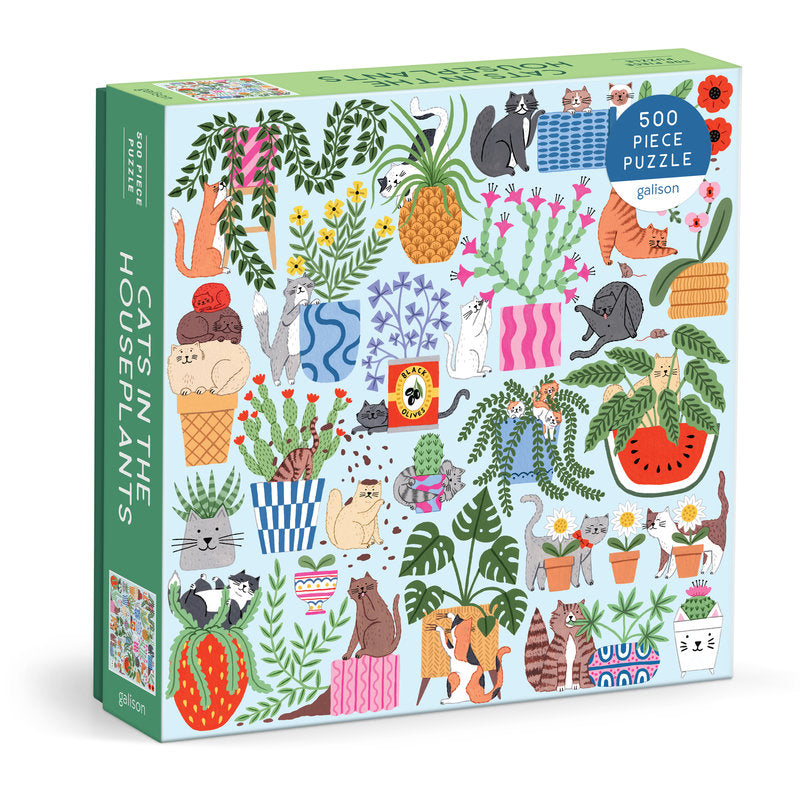 Cats in the Houseplants 500 piece puzzle