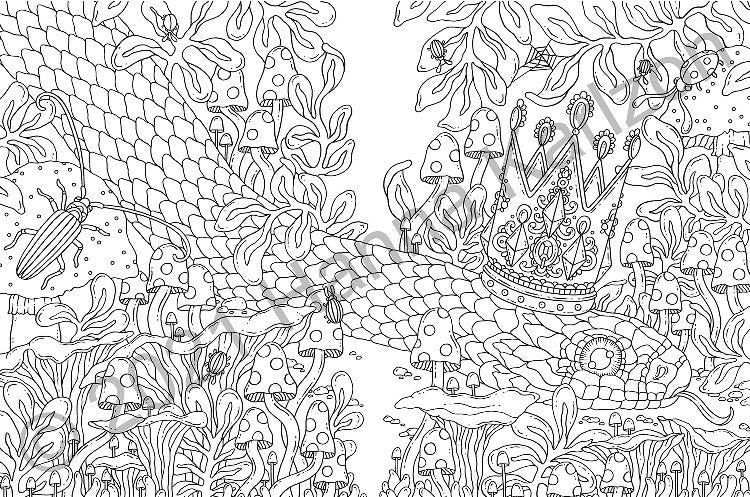 Tales From the Forest Kingdom Colouring Book