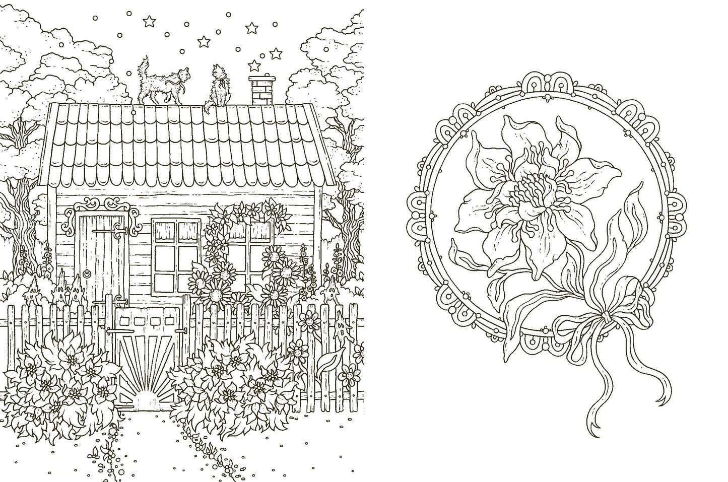 Tales from the Witch's Cottage Colouring Book