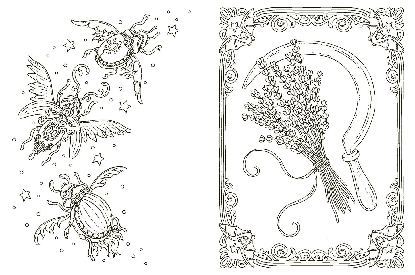 Tales from the Witch's Cottage Colouring Book