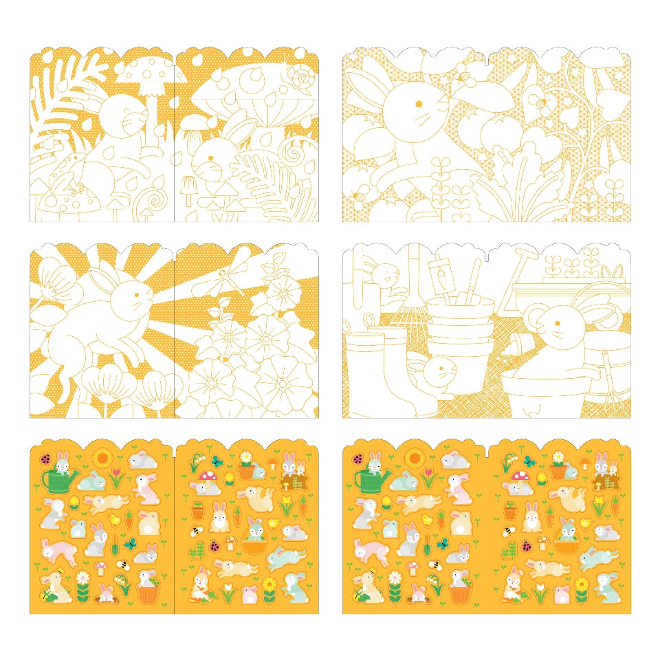 Colouring + Sticker Book | Bunnies