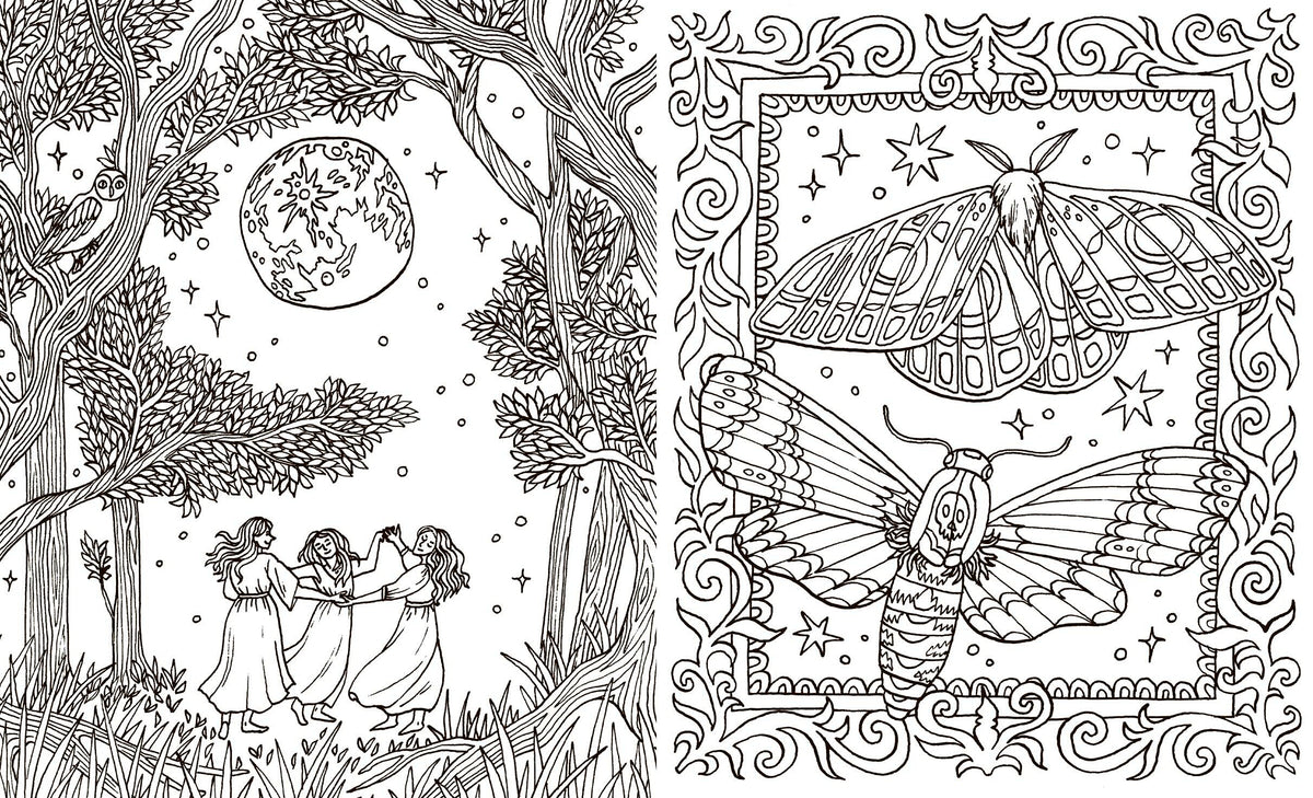 Into the Coven Colouring Book