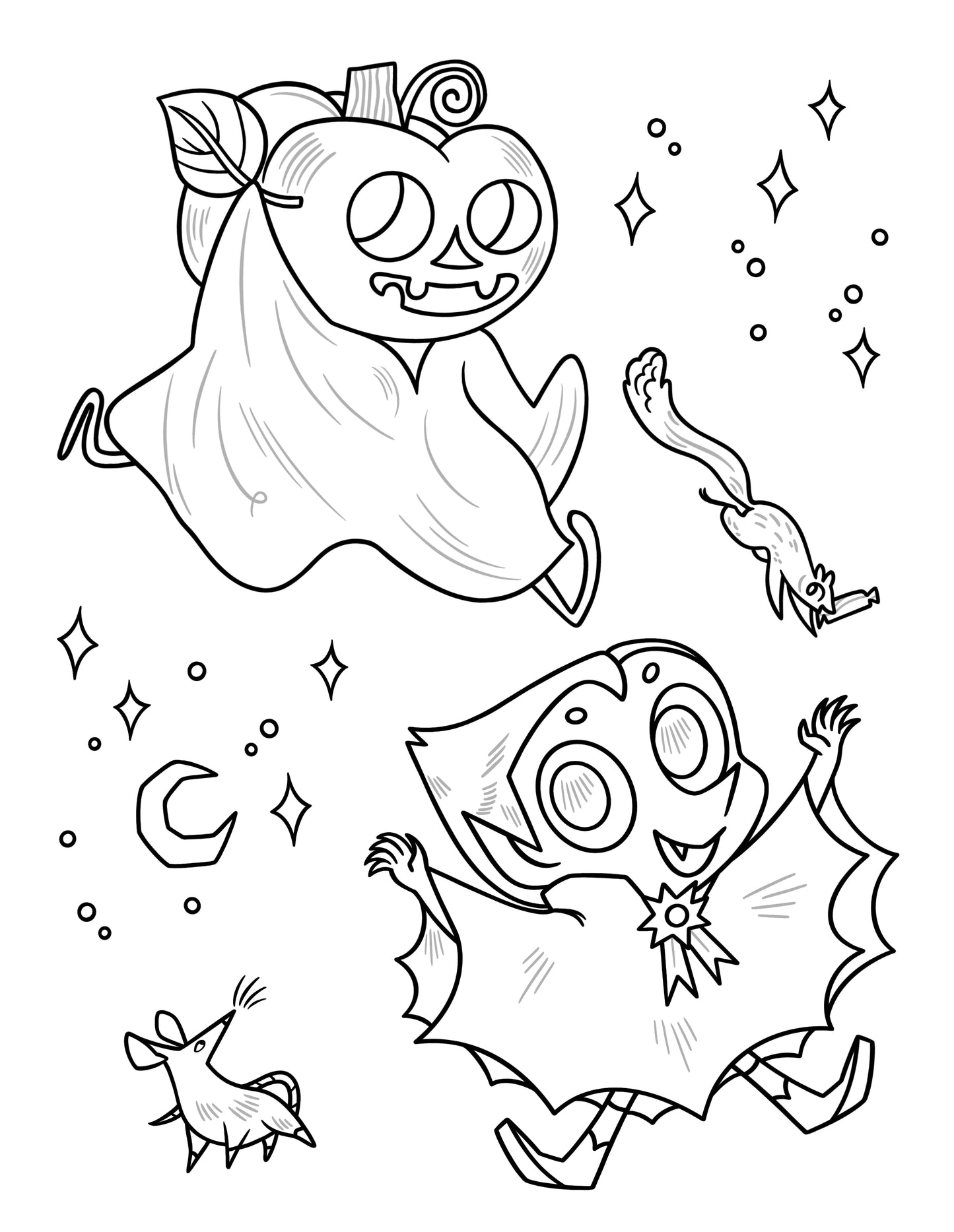 Hazy Dell Halloween Tea Colouring Book