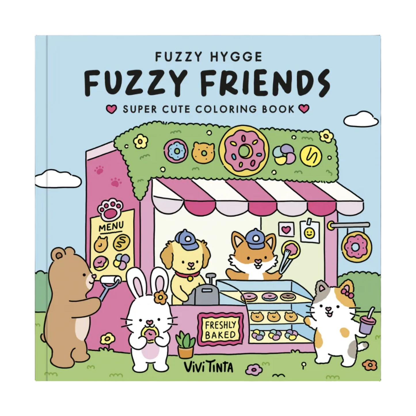 Fuzzy Hygge Fuzzy Friends Colouring Book