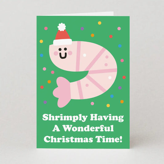 Shrimply Having A Wonderful Christmas Time | Christmas Card