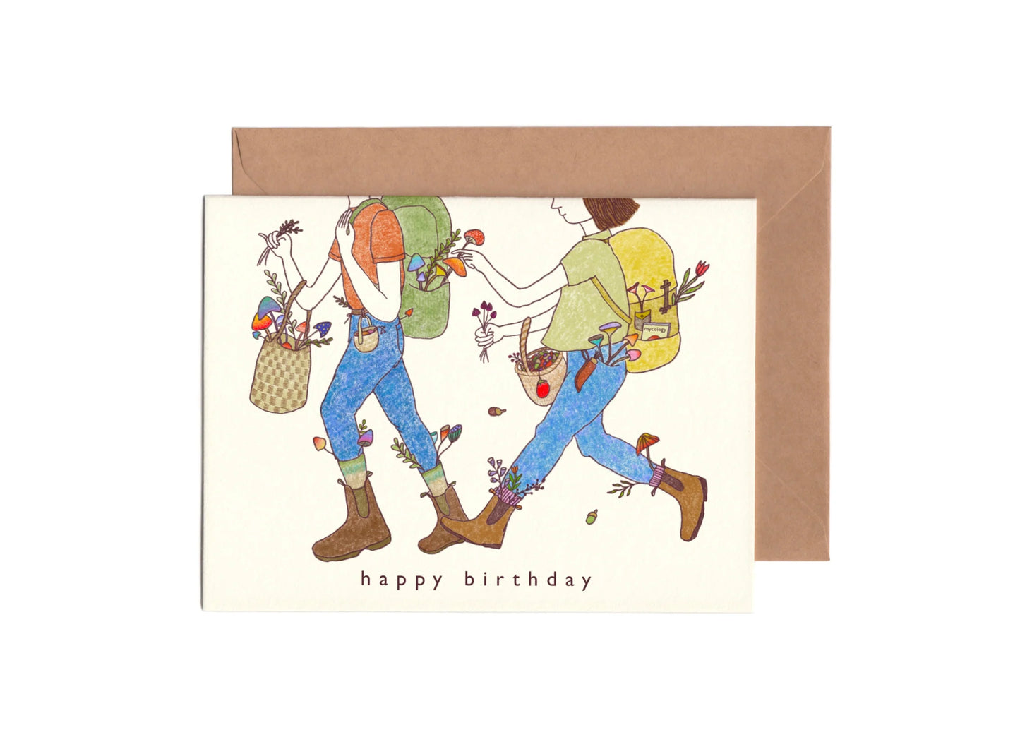 Mushroom Pickers | Birthday Card