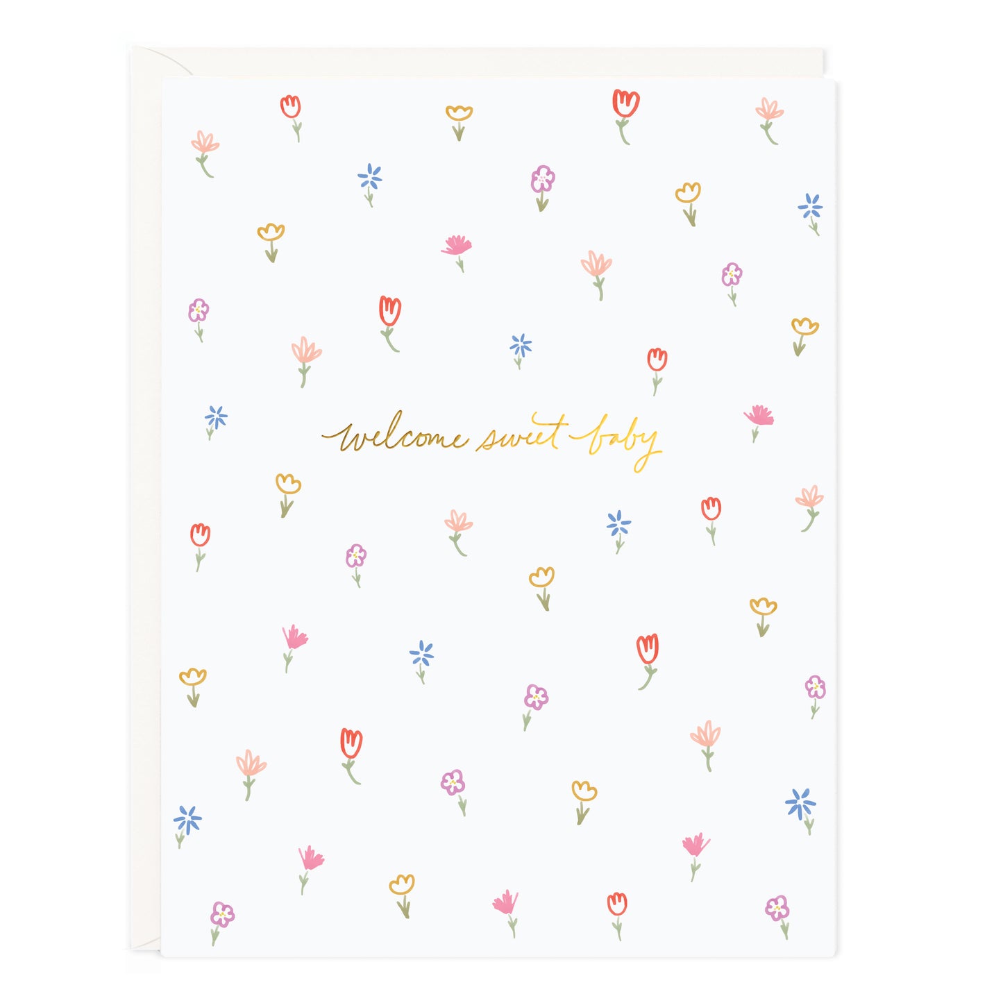 Sweet baby Floral | New Baby Card