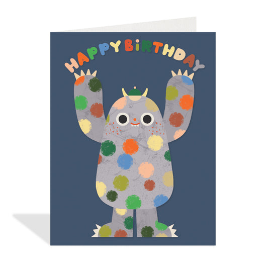 Polka Dot Monster | Birthday Card
