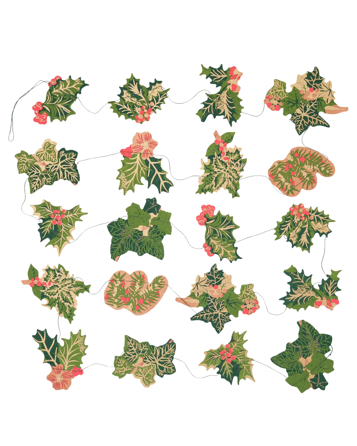 Sewn Garland | Holly and Ivy