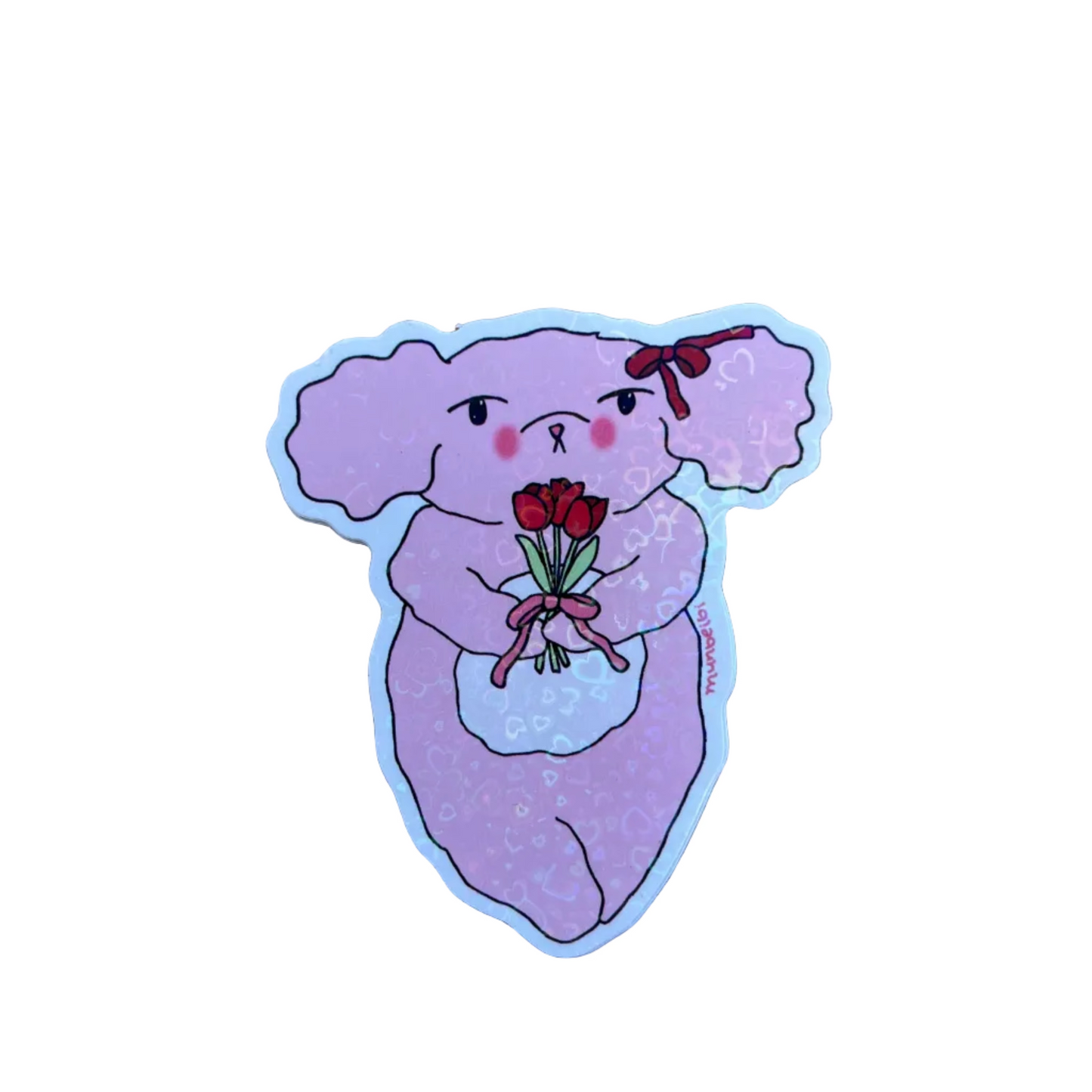 Munbeibi | Holographic Poodle Sticker
