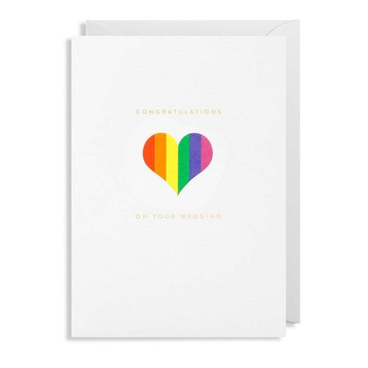 Rainbow Heart | Wedding Card