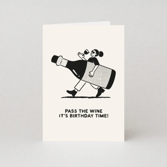Pass the Wine | Birthday Card