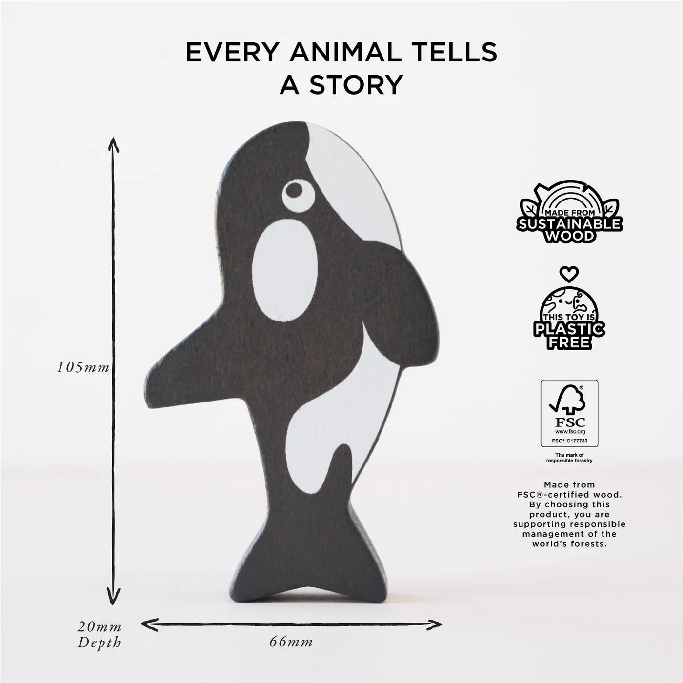 Le Toy Van Wooden Stacking Animals | Ocean Life