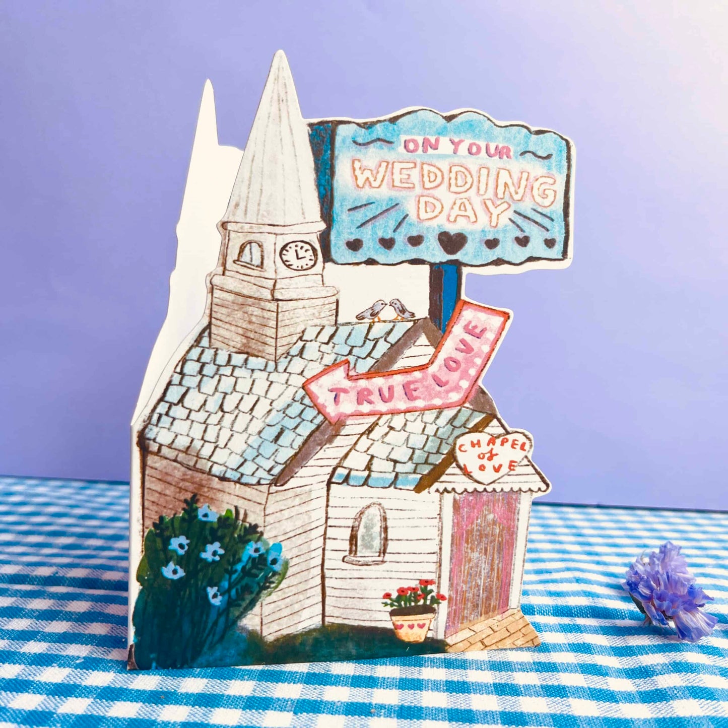 Die Cut Chapel | Wedding Card