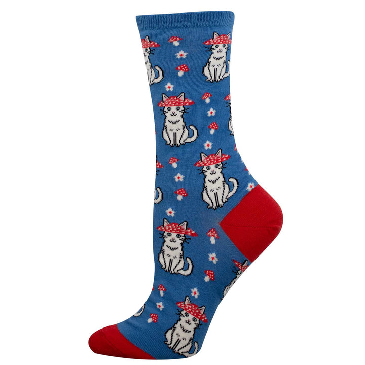 Ladies Socks | Mushroom Cat - Warm Gift Shop