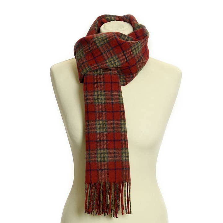 Country Check Scarf | Ruby