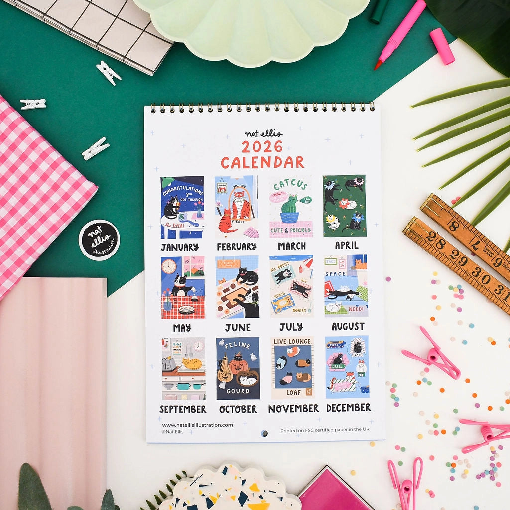 A Year of Cats 2026 Calendar